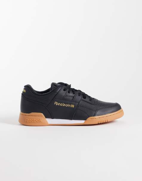 Reebok Workout Plus buty sportowe w czerni z brązową podeszwą - view 1