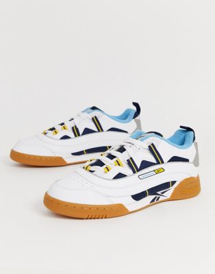 Reebok workout plus recrafted trainers in white | ASOS