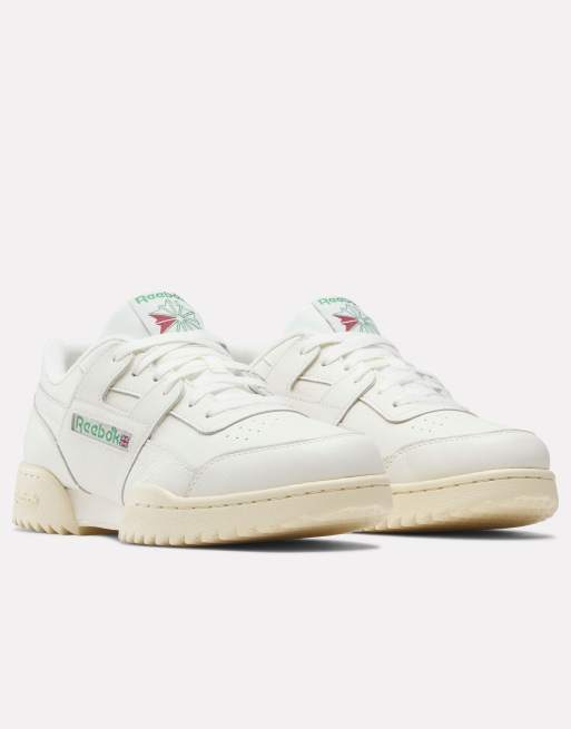 Reebok Workout Plus Ripple sneakers in helemaal wit, 2 van 5