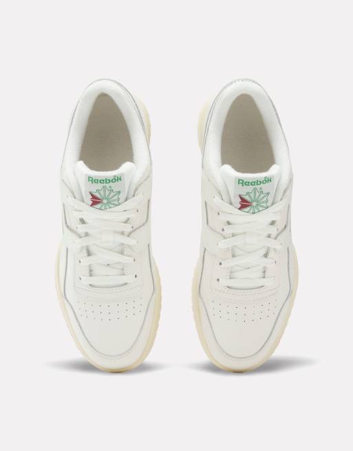 Reebok Workout Plus Ripple sneakers in helemaal wit, 3 van 5
