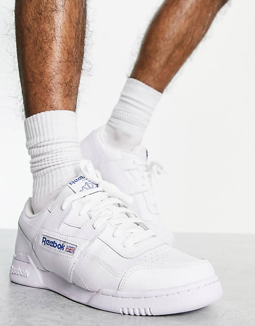 asos.com | Reebok Workout Plus sneakers in white