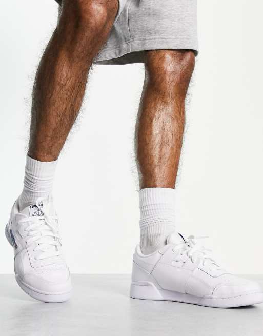 Reebok Workout Plus sneakers in white ASOS