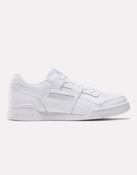Reebok Workout Plus trainers in all white - view 1