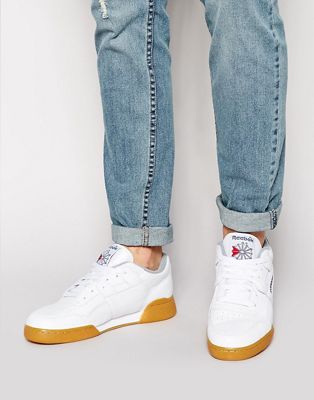 Reebok Workout Plus Trainers In White 