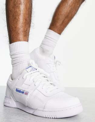 Reebok Workout Plus trainers in white