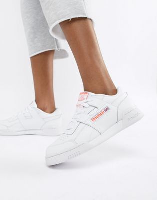 Reebok Workout Plus White Sneakers | ASOS