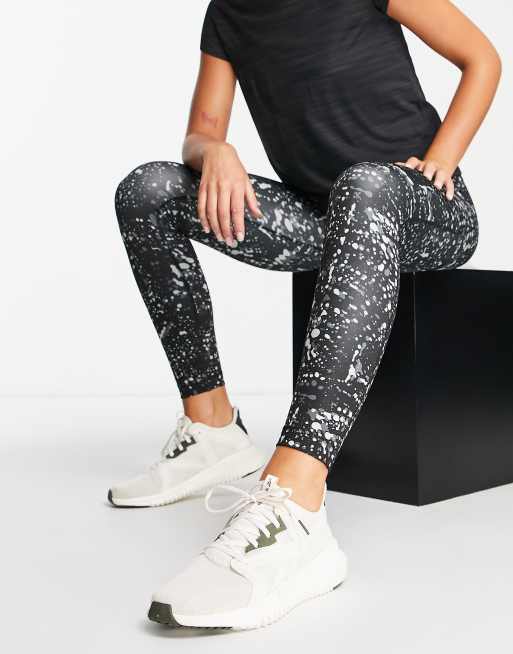 Workout Ready Vector Leggings in night black