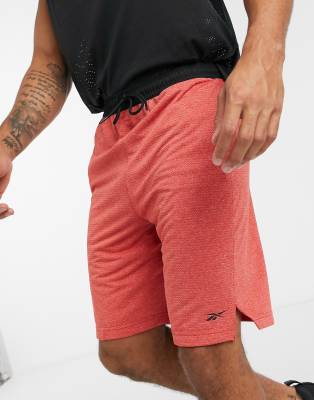 red reebok shorts