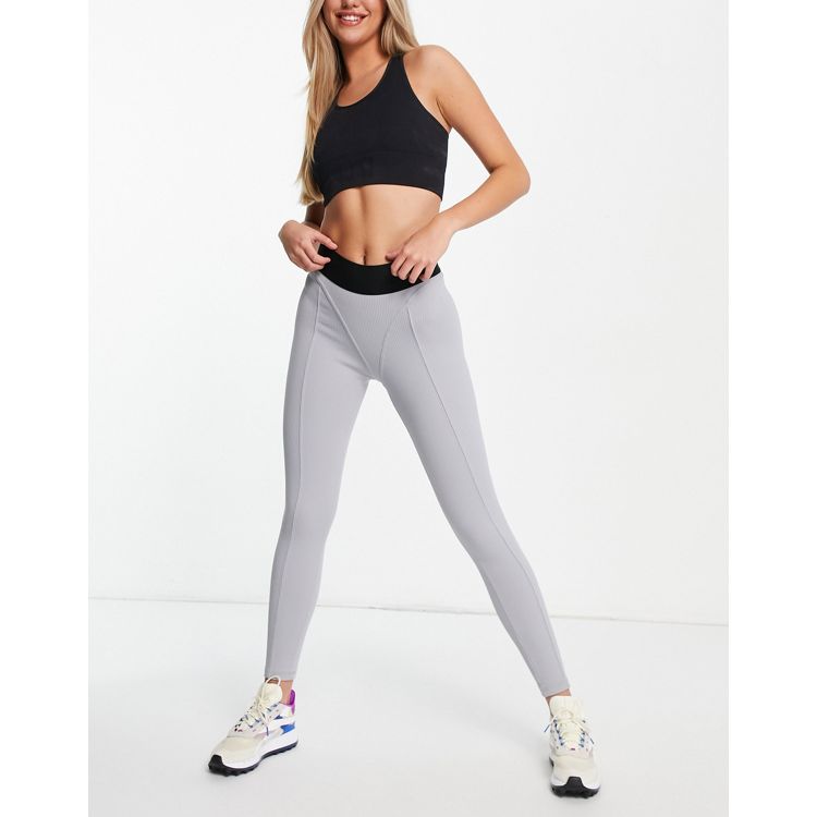 Reebok crossfit womens grey slim fit gym workout leggings – Exclusive Sports