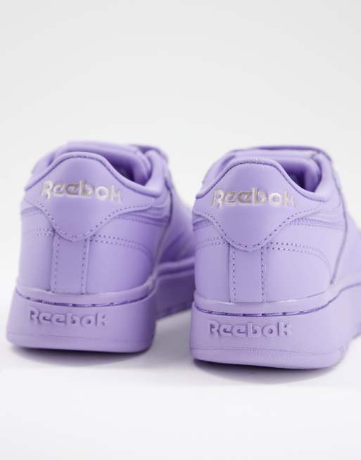 Reebok x Cardi B - Club C Double - Sneakers in paars, 2 van 4