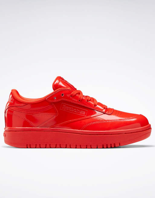 Reebok x Cardi B Club Cardi Coated Club C Double sneakers in red | ASOS