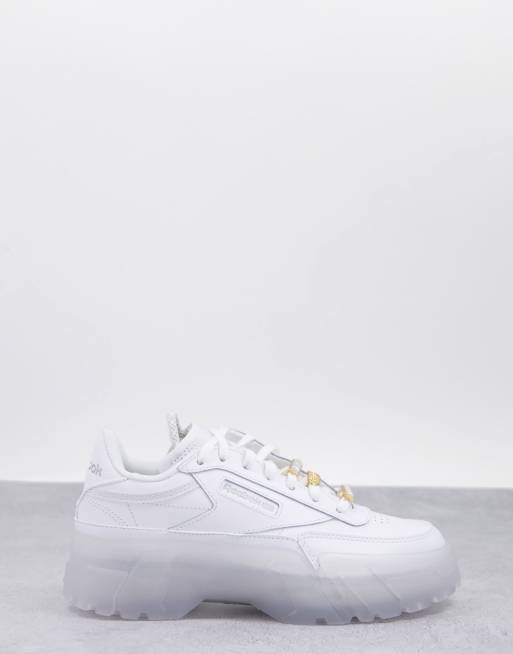 Reebok x Cardi B Club Cardi sneakers in triple white