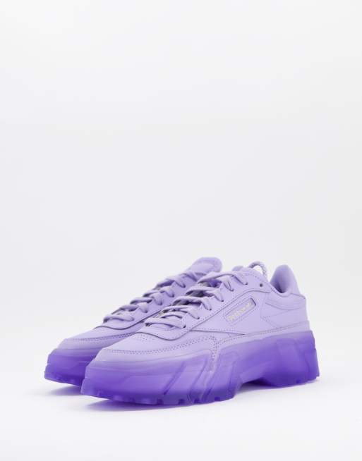 Reebok store purple trainers