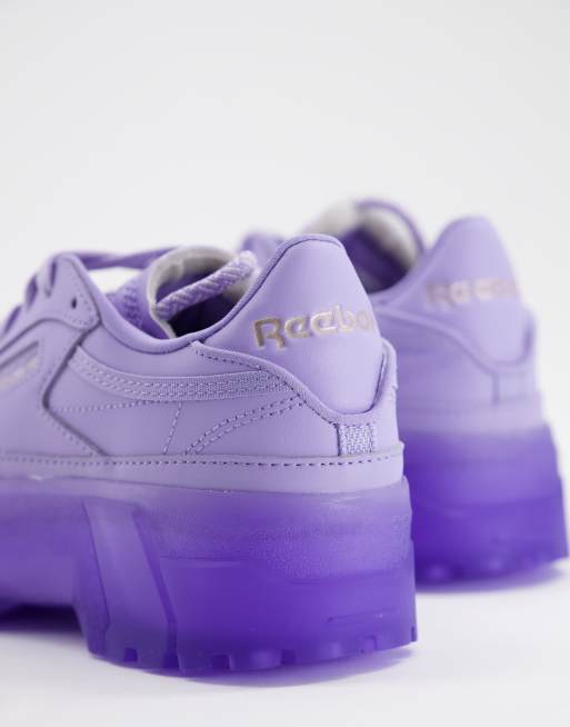 Reebok x Cardi B Club Cardi trainers in purple, 3 of 4