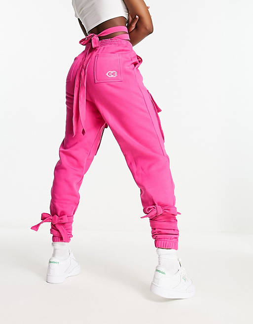 Lav aftensmad donor Udseende Reebok x Cardi B high waisted sweatpants in pink | ASOS