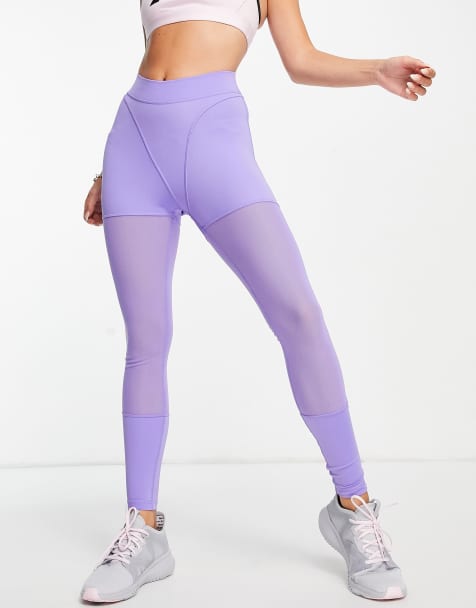 Reebok x Cardi B insert logo leggings in purple - view 1