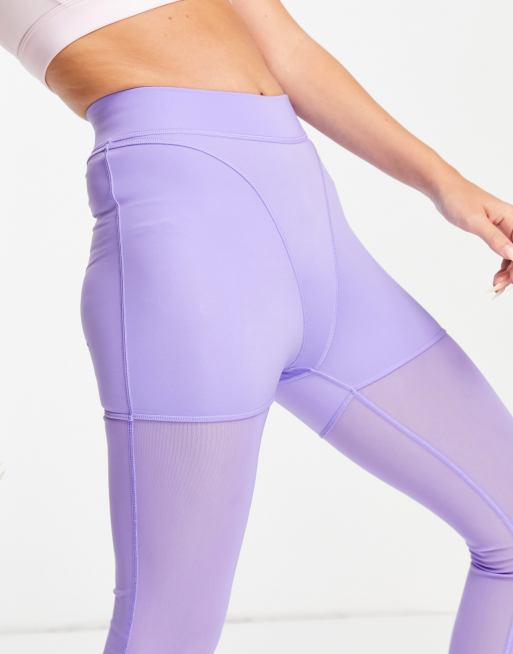 Reebok x Cardi B insert logo leggings in purple