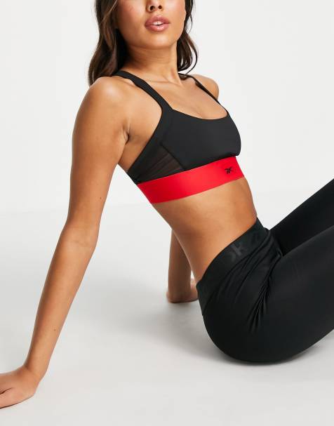 Reebok x Cardi B logo bralette in black - view 1