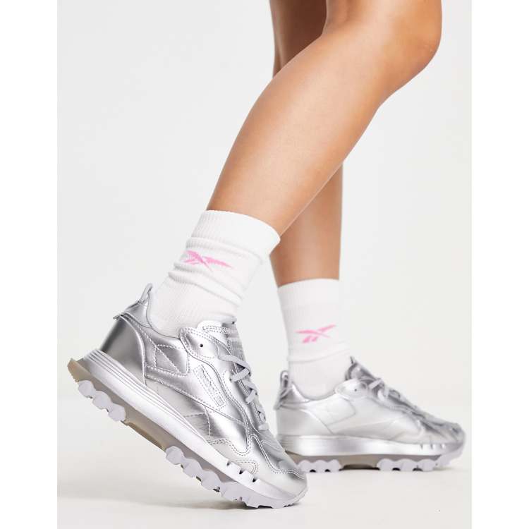 uitvoeren automaat grind Reebok x Cardi B LRU77 sneakers in silver | ASOS