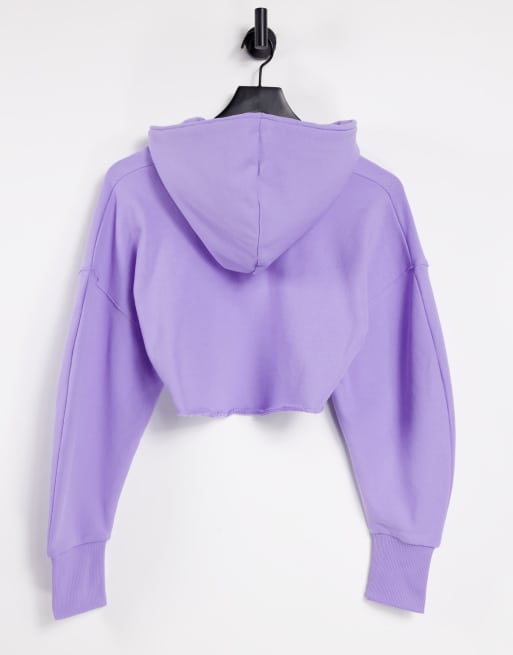 Mauve shop cropped hoodie