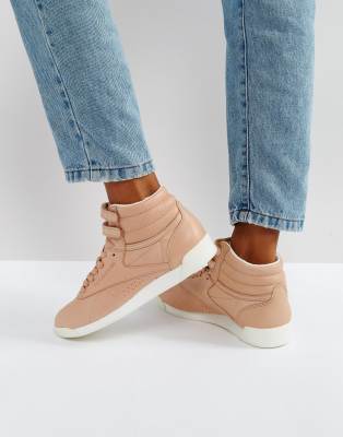 reebok freestyle tan