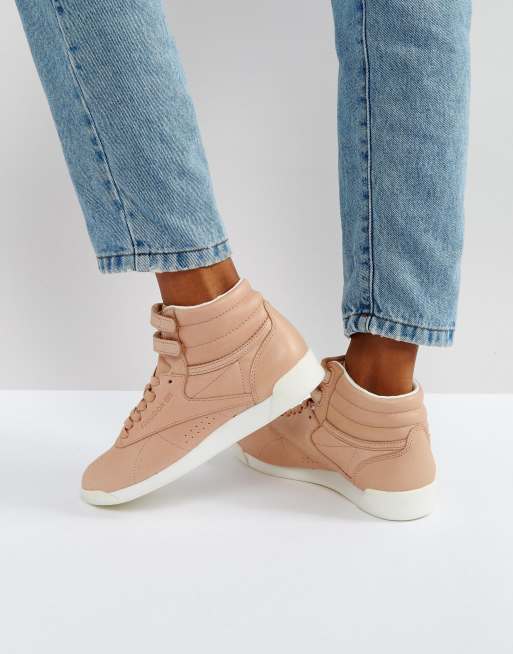 Tan reebok sneakers sale