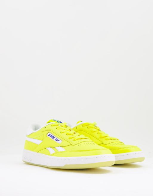 Reebok x Prince - Club C 85 - Sneakers in geel met wit