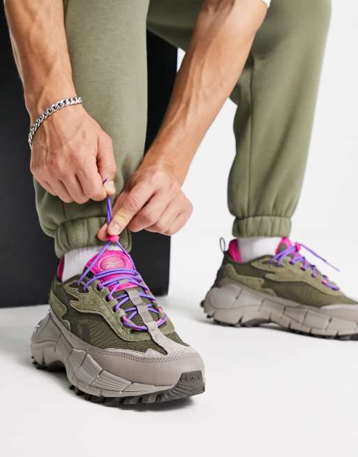 Reebok - Zig Kinetica 2.5 Edge - Sneakers in groen | ASOS