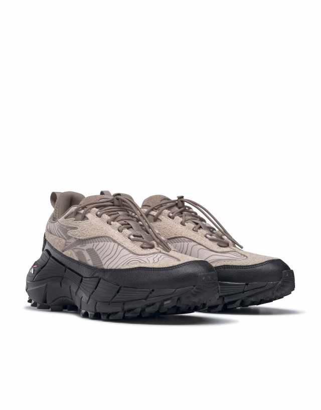 Reebok Zig Zinetica 2.5 Edge unisex sneakers in taupe and black