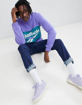 reebok purple sweatshirt