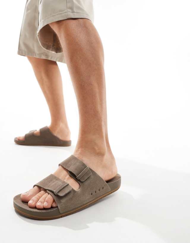 Reef - ojai two bar sandals in brown suede