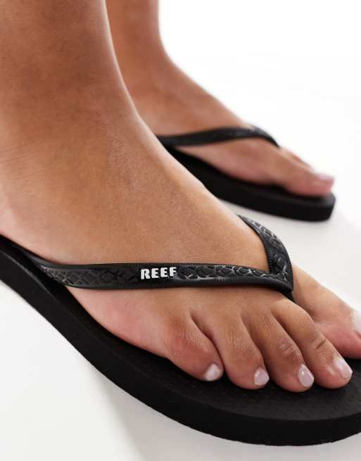 Reef - Seaside - Teenslippers in zwart en wit, 2 van 4