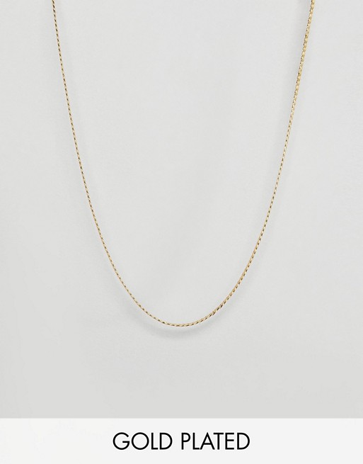 Regal Rose gold plated fine snake chain necklace