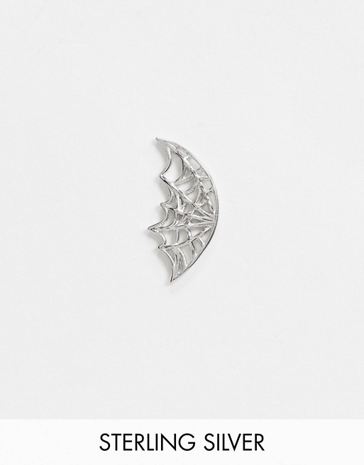 Regal Rose helix single piercing in sterling silver web