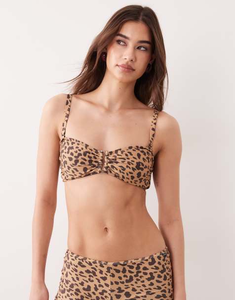 Regatta Aceana iii bikini top in abstract leopard spot