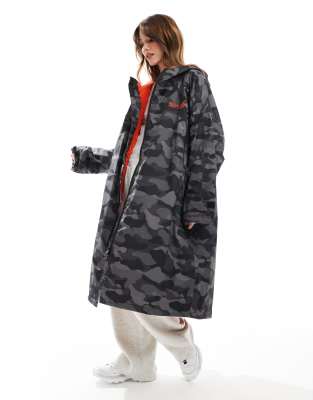 Regatta Adult Waterproof Rainwear Dressing Gown In Grey