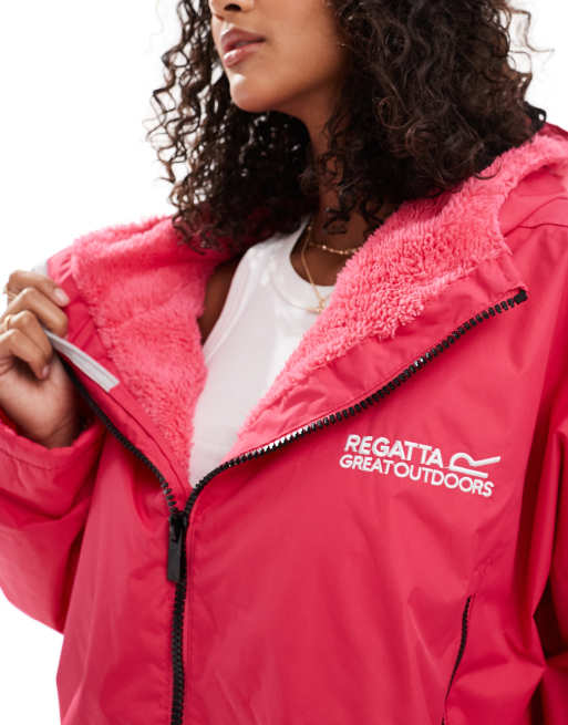 Regatta Adult waterproof robe in pink potion | ASOS