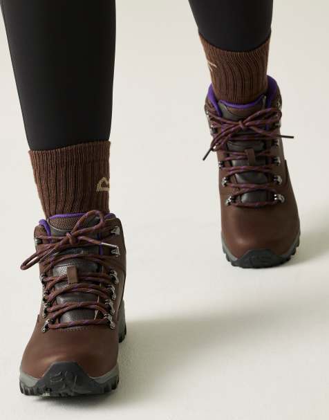 Regatta Bainsford waterproof walking boots in brown - view 1