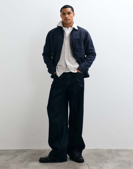 Regatta Bergen dropped shoulder shirt in navy, 3 of 5