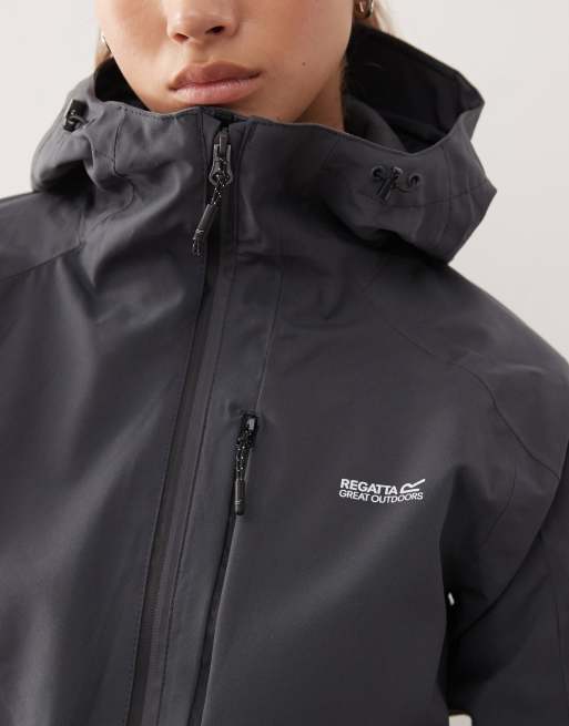 Regatta Birchdale ii waterproof jacket in grey, 3 of 4