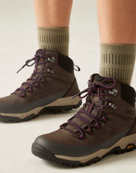 Regatta Blake waterproof vibram walking boots in brown - view 1