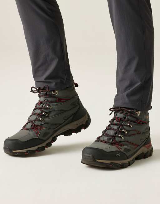 Regatta - Botas grises impermeables y transpirables Holcombe III, 3 de 4
