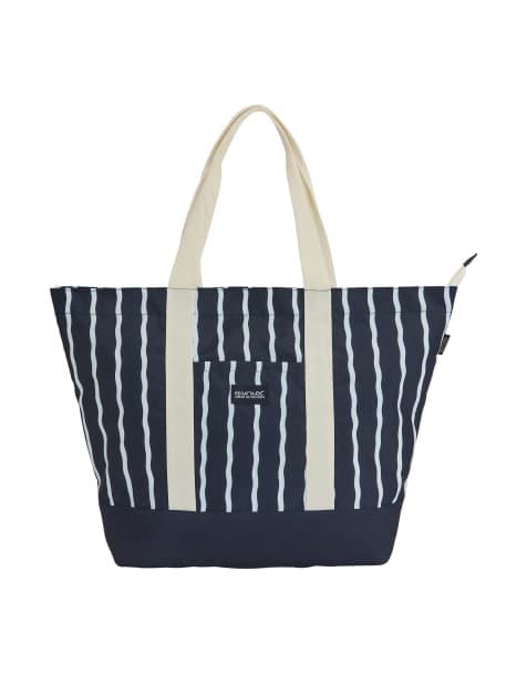 Regatta Boulder beach bag in navy white stripe - view 1