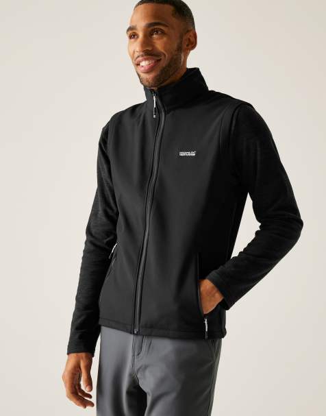 Regatta – Bradwell III – Windabweisende Softshell-Weste in Schwarz - view 1