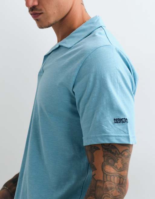 Regatta Breathable hadvo polo shirt in nordic blue, 3 of 5