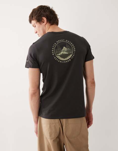 Regatta Breezed graphic t-shirt in ash