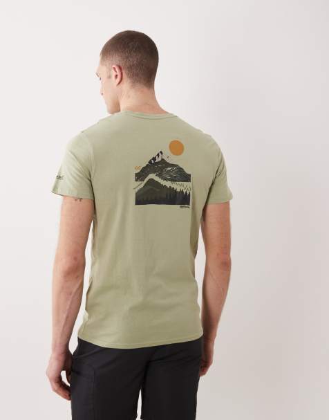 Regatta Breezed graphic t-shirt in light sage - view 1