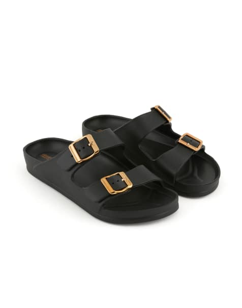 Regatta Brooklyn summer sandals in black gold - view 1