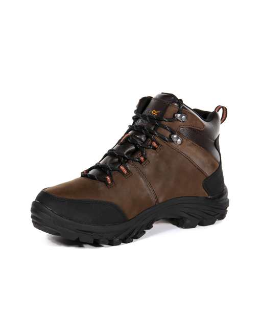 Regatta Burrell leather waterproof walking boots in peat, 4 of 4