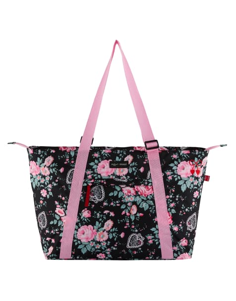 Regatta Cath kidston boulder tote bag in black hackney rose - view 1